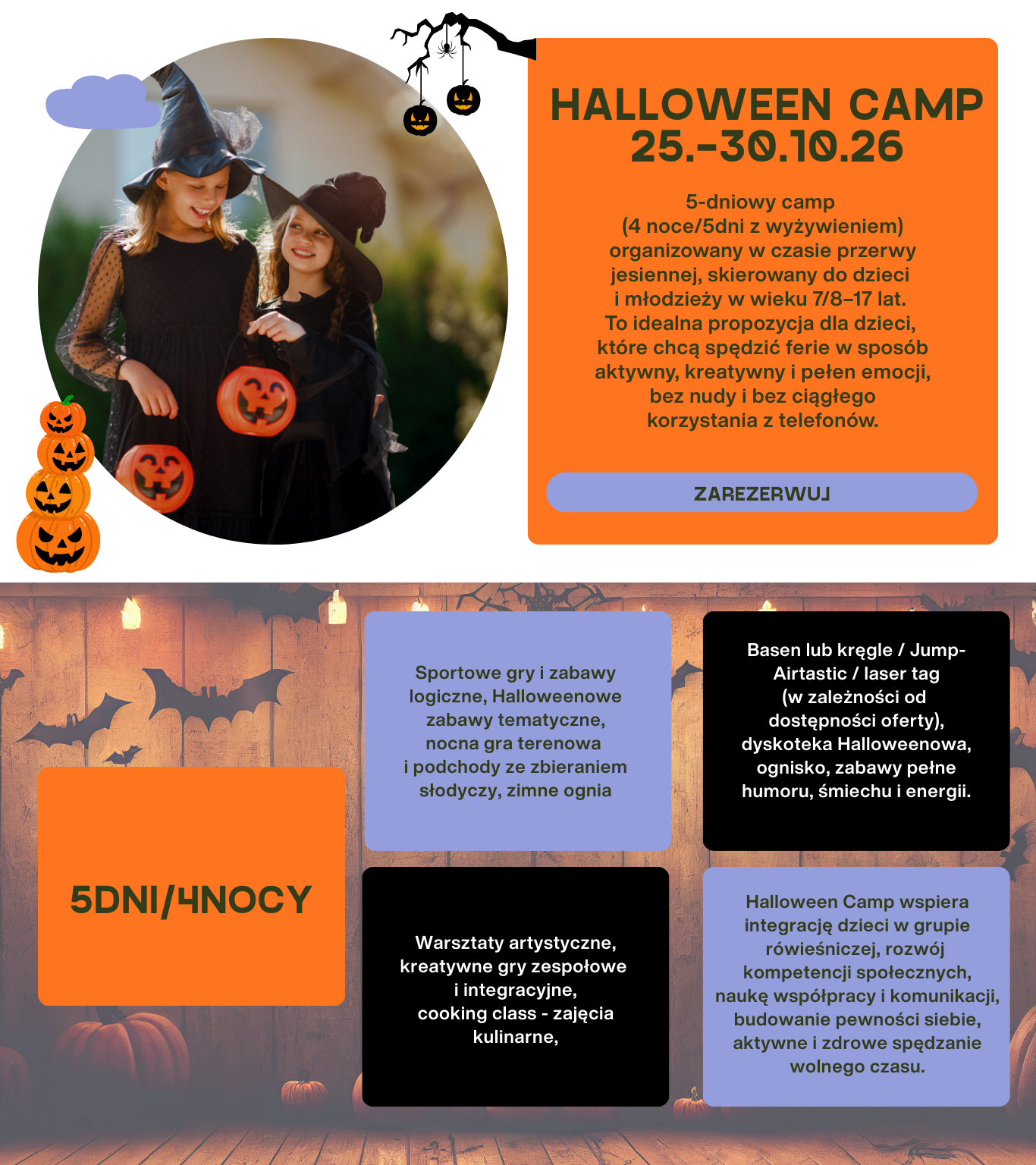 HALLOWEEN CAMP 25 - 30.10. 2026 KILCULLY T23 NH63